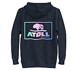 Image of Atoll Board Co Unisex Hoodie with Atoll Color Blend Graphic - Navy Blazer, M - Navy Blazer,M 3CED57EB