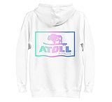 Image of Atoll Board Co Unisex Hoodie with Atoll Color Blend Graphic - White, XL - White,XL AD9868B8