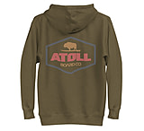 Image of Atoll Board Co Unisex Hoodie with Atoll Dimond Graphic - Military Green, XL - Military Green,XL DA9C3FB9