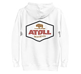 Image of Atoll Board Co Unisex Hoodie with Atoll Dimond Graphic - White, M - White,M 0943E6F6