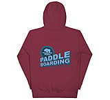 Image of Atoll Board Co Unisex Hoodie with Atoll Paddle Boarding Wrecked My Life Graphic - Maroon, S - Maroon,S B4956483