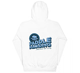 Image of Atoll Board Co Unisex Hoodie with Atoll Paddle Boarding Wrecked My Life Graphic - White, S - White,S 8BEAF794
