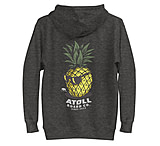 Image of Atoll Board Co Unisex Hoodie with Atoll Pineapple Head Graphic - Charcoal Heather, S - Charcoal Heather,S 93DA86B8