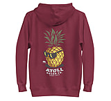 Image of Atoll Board Co Unisex Hoodie with Atoll Pineapple Head Graphic - Maroon, 2XL - Maroon,2XL 77E7E4D2