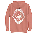 Image of Atoll Board Co Unisex Hoodie with Atoll Shark Fossil Graphic - Dusty Rose, S - Dusty Rose,S 295D3F74