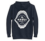 Image of Atoll Board Co Unisex Hoodie with Atoll Shark Fossil Graphic - Navy Blazer, L - Navy Blazer,L 1ECEA11C