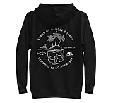 Image of Atoll Board Co Unisex Hoodie with Atoll Skull Island Graphic - Black, 2XL - Black,2XL F4E1135C