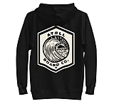 Image of Atoll Board Co Unisex Hoodie with Atoll Wave Graphic - Black, S - Black,S D754FCAA