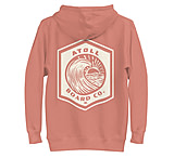 Image of Atoll Board Co Unisex Hoodie with Atoll Wave Graphic - Dusty Rose, XL - Dusty Rose,XL 449205A4