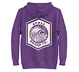 Image of Atoll Board Co Unisex Hoodie with Atoll Wave Graphic - Purple, XL - Purple,XL FA2211BA