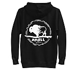 Image of Atoll Board Co Unisex Hoodie with Hand Drawn Atoll Logo - Black, L - Black,L 9749E644