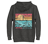 Image of Atoll Board Co Unisex Premium Hoodie with Atoll SUP Rider and Reef Graphic - Charcoal Heather, 3XL - Charcoal Heather,3XL 375116B9