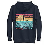Image of Atoll Board Co Unisex Premium Hoodie with Atoll SUP Rider and Reef Graphic - Navy Blazer, L - Navy Blazer,L C78A4197