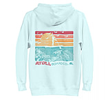 Image of Atoll Board Co Unisex Premium Hoodie with Atoll SUP Rider and Reef Graphic - Sky Blue, S - Sky Blue,S 801761E9