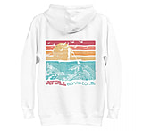 Image of Atoll Board Co Unisex Premium Hoodie with Atoll SUP Rider and Reef Graphic - White, S - White,S ABCAD8C8