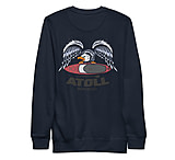 Image of Atoll Board Co Unisex Premium Sweatshirt with Atoll Eagle Graphic - Navy Blazer, L - Navy Blazer,L 0237444F