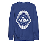 Image of Atoll Board Co Unisex Premium Sweatshirt with Atoll Shark Fossil Graphic - Team Royal, L - Team Royal,L DC5FBB74