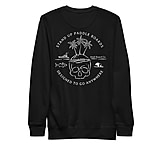 Image of Atoll Board Co Unisex Premium Sweatshirt with Atoll Skull Island Graphic - Black, L - Black,L 1F82E873