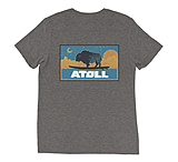 Image of Atoll Board Co Unisex Premium Tri Blend Tee with Atoll Sunset Logo Night Edition - Grey Triblend, XL - Grey Triblend,XL F9E3CE7E