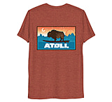 Image of Atoll Board Co Unisex Premium Tri Blend Tee with Atoll Sunset Logo Original Edition - Clay Triblend, XL - Clay Triblend,XL 9A359FBB