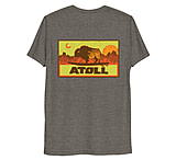 Image of Atoll Board Co Unisex Tri Blend T-shirt with Atoll Sunset Logo Hunter Edition - Grey Triblend, L - Grey Triblend,L 56FF915E