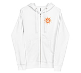 Image of Atoll Board Co Unisex Zip Up Hoodie with Atoll Horizon Sunset Graphic - White, L - White,L B9C2BFA4