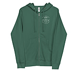 Image of Atoll Board Co Unisex Zip Up Hoodie with Atoll Skull Island Graphic - Alpine Green, L - Alpine Green,L 3CF34C7F