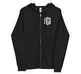 Image of Atoll Board Co Unisex Zip Up Hoodie with Atoll Wave Graphic - Black, L - Black,L BFBB43BC