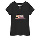 Image of Atoll Board Co Women's Fitted V Neck Tee with Atoll Bison Shift Logo - Black, XL - Black,XL 55AE00D8