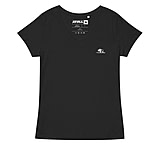 Image of Atoll Board Co Women's Fitted V-neck Tee with Embroidered Atoll Logo - Black, 2XL - Black,2XL 9A41B8F6