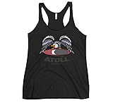 Image of Atoll Board Co Women's Racerback Tank with Atoll Eagle Graphic - Vintage Black, XL - Vintage Black,XL 6F826792