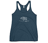 Image of Atoll Board Co Women's Racerback Tank with Atoll Mandala Design - Indigo, S - Indigo,S 397A3A57