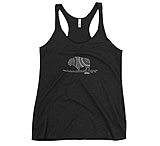Image of Atoll Board Co Women's Racerback Tank with Atoll Mandala Design - Vintage Black, XS - Vintage Black,XS 7043BA32