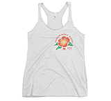 Image of Atoll Board Co Women's Racerback Tank with Atoll Paddle Board Island Flower Graphic - Heather White, M - Heather White,M 4AF647AE