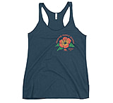 Image of Atoll Board Co Women's Racerback Tank with Atoll Paddle Board Island Flower Graphic - Indigo, XS - Indigo,XS 78C6C997