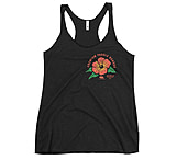 Image of Atoll Board Co Women's Racerback Tank with Atoll Paddle Board Island Flower Graphic - Vintage Black, S - Vintage Black,S 67BAD352