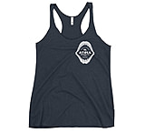 Image of Atoll Board Co Women's Racerback Tank with Atoll Shark Fossil Graphic - Vintage Navy, M - Vintage Navy,M 20EFD94D