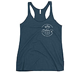 Image of Atoll Board Co Women's Racerback Tank with Atoll Skull Island Graphic - Indigo, L - Indigo,L 3F5946DB