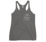 Image of Atoll Board Co Women's Racerback Tank with Atoll Skull Island Graphic - Premium Heather, S - Premium Heather,S 31261D1F