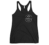 Image of Atoll Board Co Women's Racerback Tank with Atoll Skull Island Graphic - Vintage Black, XS - Vintage Black,XS 813959B3