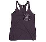 Image of Atoll Board Co Women's Racerback Tank with Atoll Skull Island Graphic - Vintage Purple, M - Vintage Purple,M 24595842
