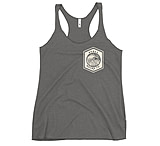 Image of Atoll Board Co Women's Racerback Tank with Atoll Wave Graphic - Premium Heather, L - Premium Heather,L CA550662