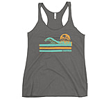 Image of Atoll Board Co Women's Racerback Tank with Atoll Wave Graphic - Premium Heather, S - Premium Heather,S 6336AE6B