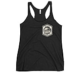 Image of Atoll Board Co Women's Racerback Tank with Atoll Wave Graphic - Vintage Black, XL - Vintage Black,XL 39B3B9ED