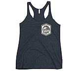 Image of Atoll Board Co Women's Racerback Tank with Atoll Wave Graphic - Vintage Navy, S - Vintage Navy,S 5818062F