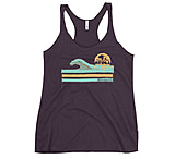 Image of Atoll Board Co Women's Racerback Tank with Atoll Wave Graphic - Vintage Purple, M - Vintage Purple,M CF4FAE64