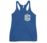 Image of Atoll Board Co Women's Racerback Tank with Atoll Wave Graphic - Vintage Royal, L - Vintage Royal,L 7DA443E4