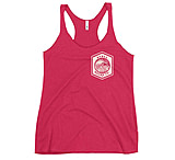 Image of Atoll Board Co Women's Racerback Tank with Atoll Wave Graphic - Vintage Shocking Pink, XS - Vintage Shocking Pink,XS 7BF9D7CC