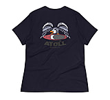 Image of Atoll Board Co Women's Relaxed T-Shirt with Atoll Eagle Graphic - Navy, XL - Navy,XL 355FE368