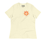 Image of Atoll Board Co Women's Relaxed T-Shirt with Atoll Horizon Sunset Graphic - Citron, XL - Citron,XL 654097B9
